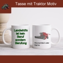 Cup with Farm Combine Massey Ferguson mit Spruch